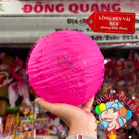 Lồng đèn vải tròn trơn