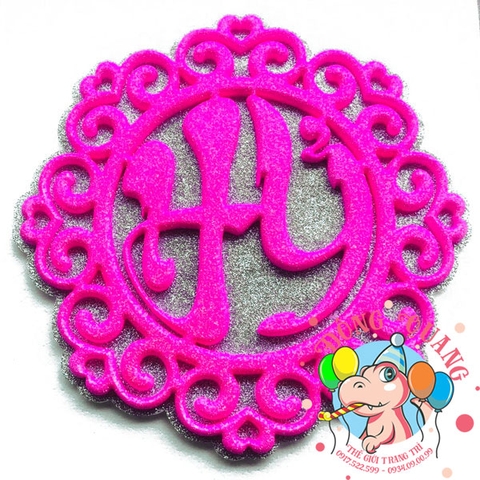 Bảng chữ Hỷ tiếng Việt xốp 2 lớp (6 mẫu)