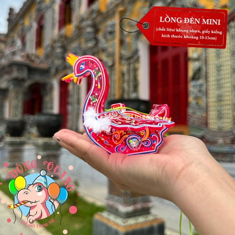 Đèn giấy kiếng khung nhựa mini loại 1