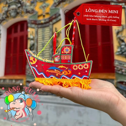 Đèn giấy kiếng khung nhựa mini loại 1