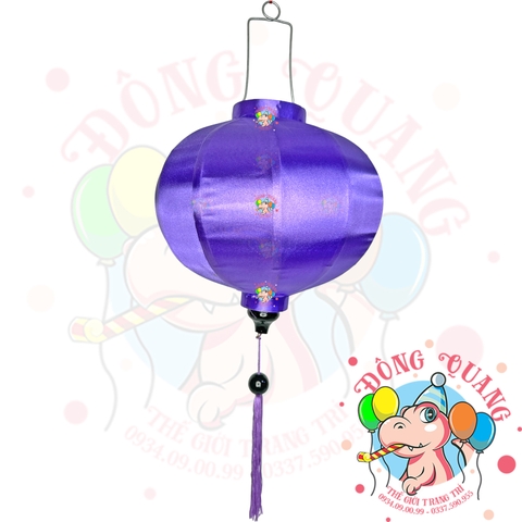 Lồng đèn Hội An vải phi bóng - dáng tròn (treo ngoài trời)