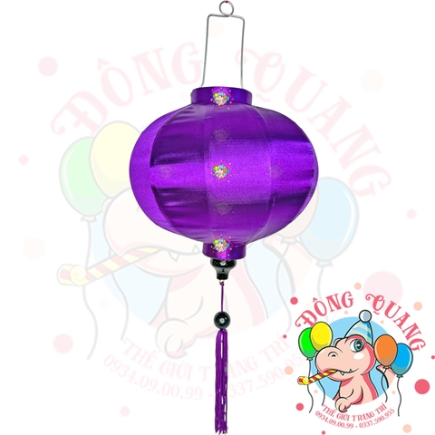 Lồng đèn Hội An vải phi bóng - dáng tròn (treo ngoài trời)