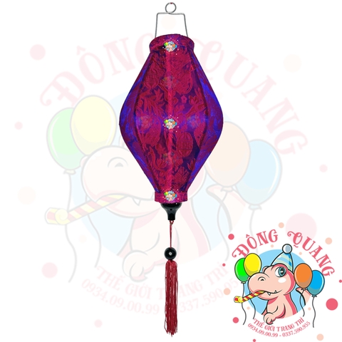 Lồng đèn Hội An vải gấm - dáng na