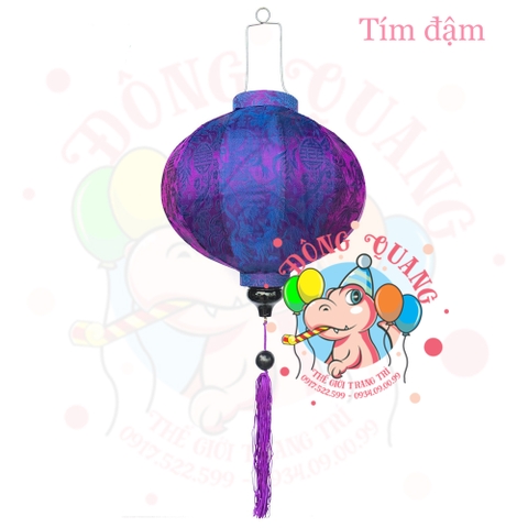 Lồng đèn Hội An vải gấm - dáng tròn