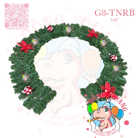 Dây trang trí thông xanh trạng nguyên