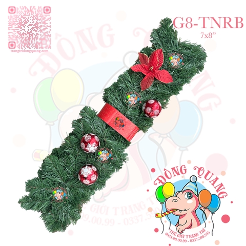 Dây trang trí thông xanh trạng nguyên