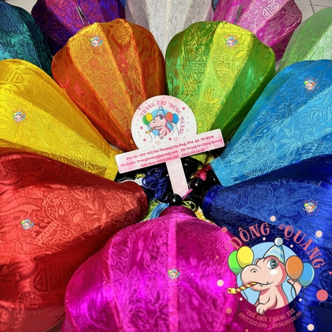 Combo 10 lồng đèn Hội An vải gấm