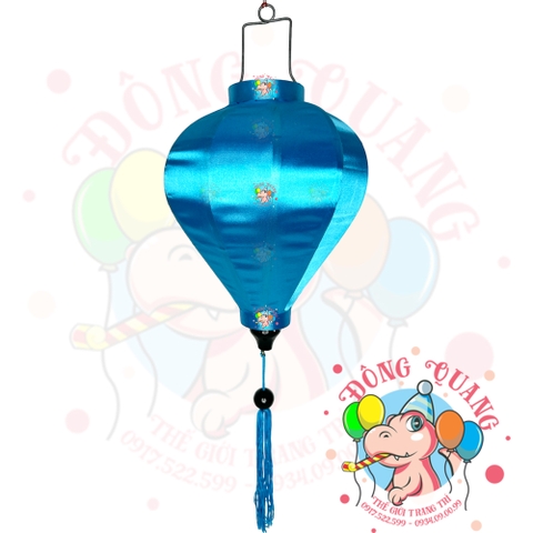 Lồng đèn Hội An vải phi bóng - dáng tỏi (treo ngoài trời)