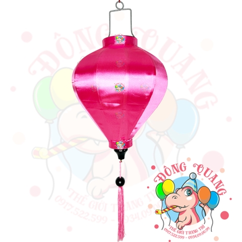 Lồng đèn Hội An vải phi bóng - dáng tỏi (treo ngoài trời)