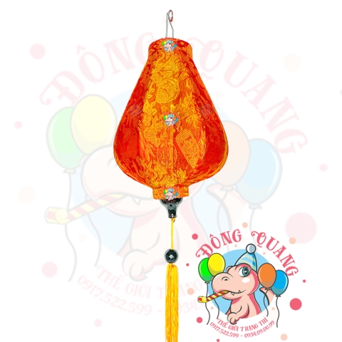 Lồng đèn Hội An vải gấm - dáng tỏi ngược