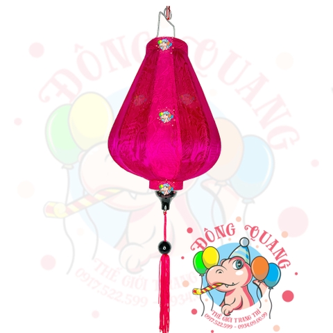 Lồng đèn Hội An vải gấm - dáng tỏi ngược