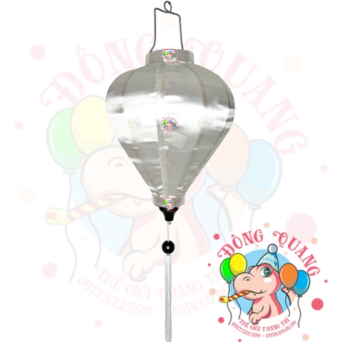 Lồng đèn Hội An vải phi bóng - dáng tỏi (treo ngoài trời)