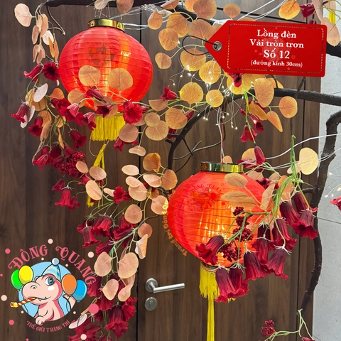 Lồng đèn vải tròn (cặp)