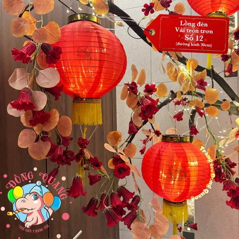 Lồng đèn vải tròn (cặp)