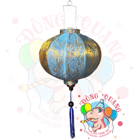 Lồng đèn Hội An vải gấm - dáng tròn