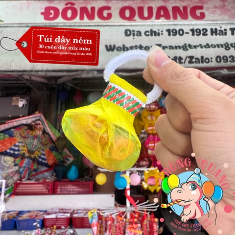 Túi pháo giấy sợi ribbon ném tay