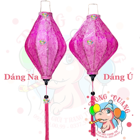 Lồng đèn Hội An vải gấm - dáng ú