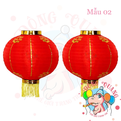 Lồng đèn vải tròn (cặp)