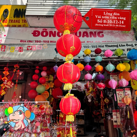 Lồng đèn vải tròn (cặp)