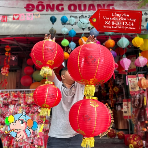 Lồng đèn vải tròn (cặp)