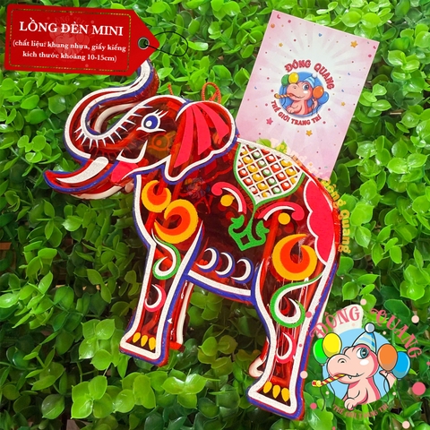 Đèn giấy kiếng khung nhựa mini loại 3