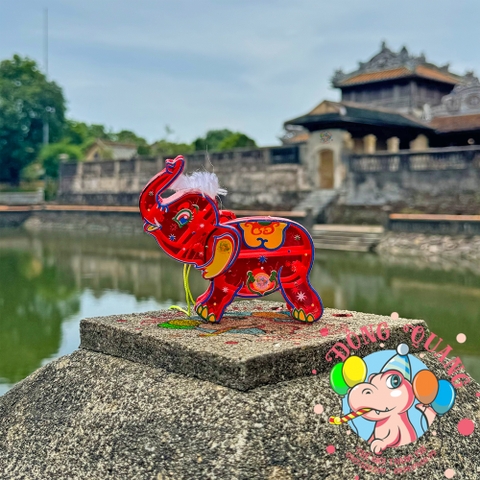 Đèn giấy kiếng khung nhựa mini loại 1