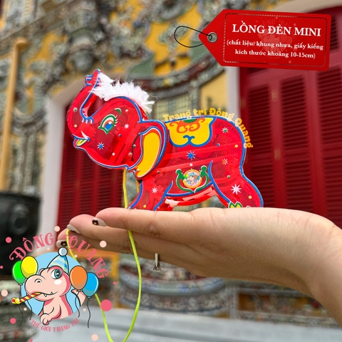 Đèn giấy kiếng khung nhựa mini loại 1