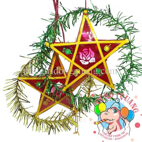 Đèn Trung thu Ông sao giấy kiếng