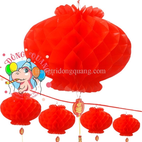 Đèn lồng tổ ong form dày treo ngoài trời