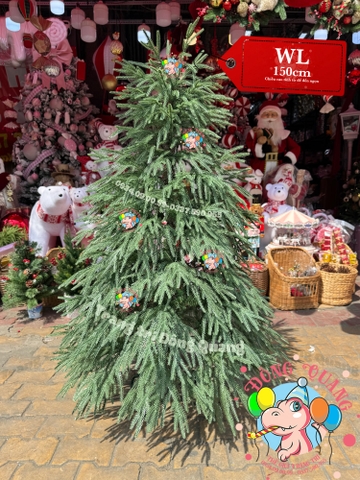 Cây thông PE, PVC lá rủ (cành tự động xoè)