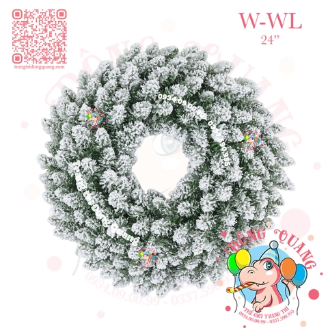 Vòng hoa đầu nhọn phủ tuyết (W-WL)