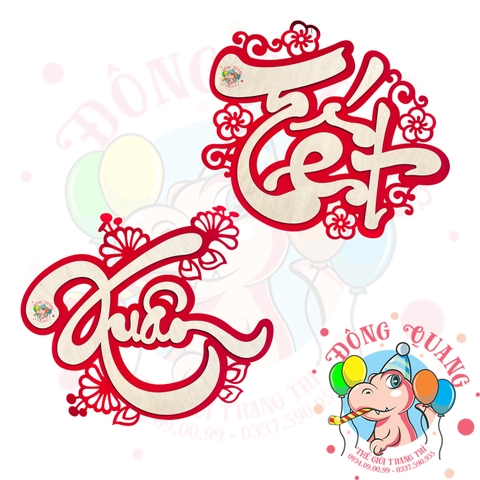 Chữ Tết, Xuân 2 lớp