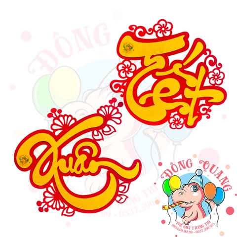 Chữ Tết, Xuân 2 lớp