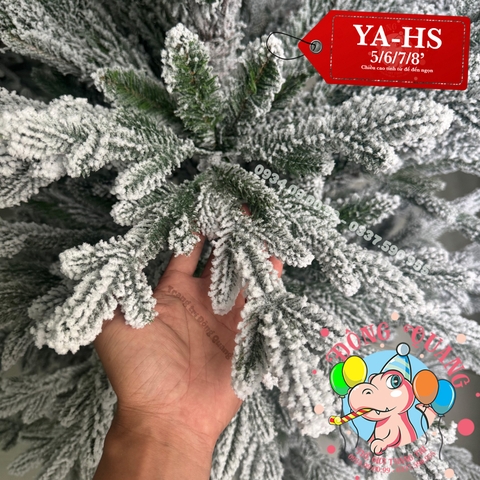 Cây thông 2 loại lá PE, PVC phủ tuyết