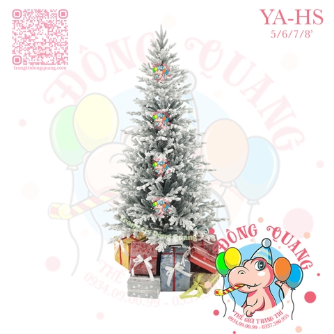 Cây thông 2 loại lá PE, PVC phủ tuyết