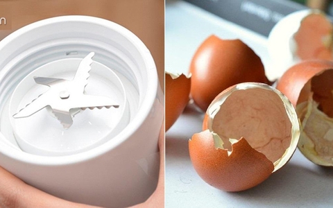 Mẹo làm lưỡi dao máy xay sinh tố trở nên sắc lẹm từ vỏ trứng