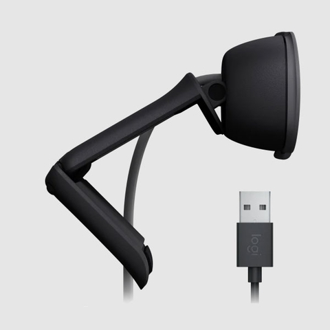 Webcam Logitech Brio 100 1080p full HD- Màu đen