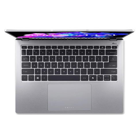 Laptop Acer Swift Go AI 2024 SFG14-73-53X7 NX.KSLSV.001 (Ultra 5 125H/ 16GB/ 512GB SSD/ 14 inch 2.8K/ Win11/ Silver/ Vỏ nhôm/ 1Y)