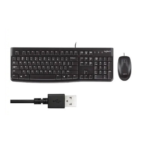 Bộ bàn phím chuột Logitech MK120 (Đen)