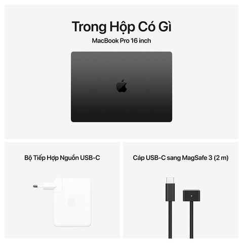 MacBook Pro 14 M3 MAX (14C CPU - 30C GPU - 36GB - 1TB) ĐEN (SPACE BLACK) MRX53SA/A - Chính Hãng Apple Việt Nam
