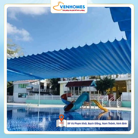 Mái Xếp Che Nắng Mưa Hồ Bơi