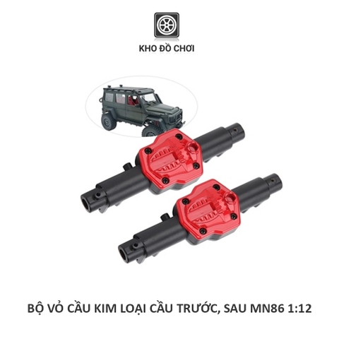 Bộ vỏ cầu kim loại cầu trước, cầu sau lắp xe MN86 tỉ lệ 1:12