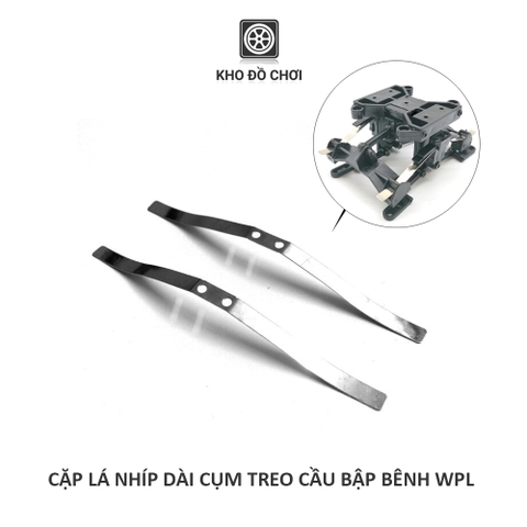 Cặp lá nhíp dài lắp cho cụm treo cầu bập bênh xe tải 6x6 WPL, JJRC tỉ lệ 1:16