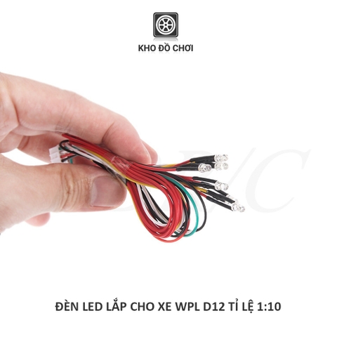 Hệ thống đèn Led dùng cho xe WPL D12, D22, D32, D42, D62, D64 tỉ lệ 1:10