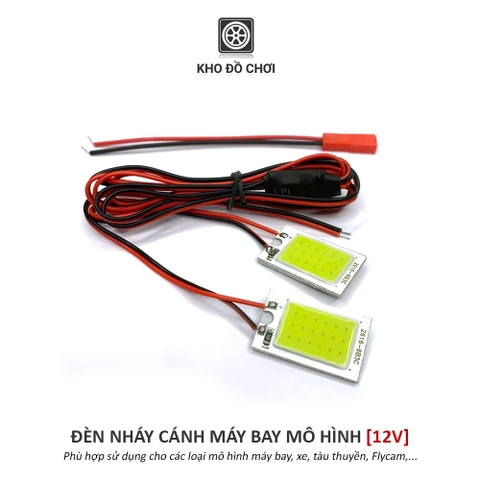Đèn nháy gắn cánh máy bay, xe, tàu thuyền mô hình điều khiển (12volt)