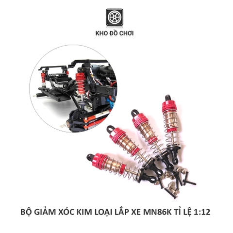 Bộ giảm xóc phuộc kim loại lắp cho xe MN86K tỉ lệ 1:12