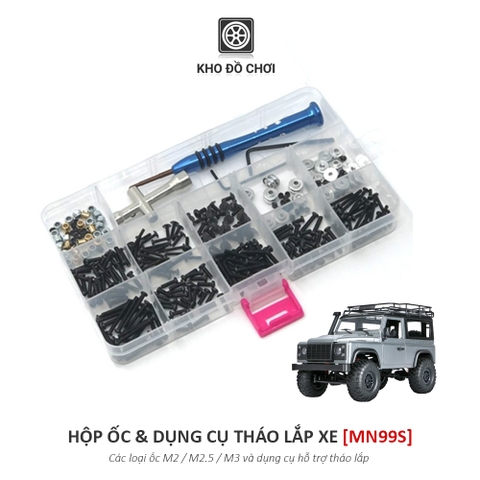 Hộp ốc vít và dụng cụ tháo xe của MN99s tỉ lệ 1:12