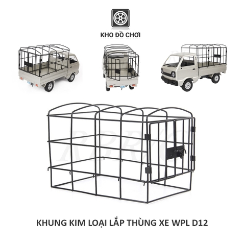 Khung kim loại lắp thùng xe tải WPL D12 tỉ lệ 1:10