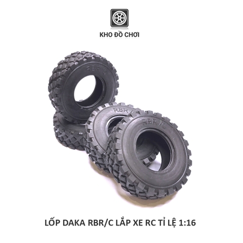 Lốp DAKA lắp cho xe RC tỉ lệ 1:16 (RBR/C)