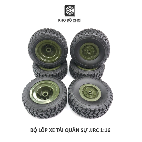 Bộ lốp xe tải quân sự JJRC tỉ lệ 1:16 (Q60, Q61, Q62, Q63, Q64, Q65, Q75)
